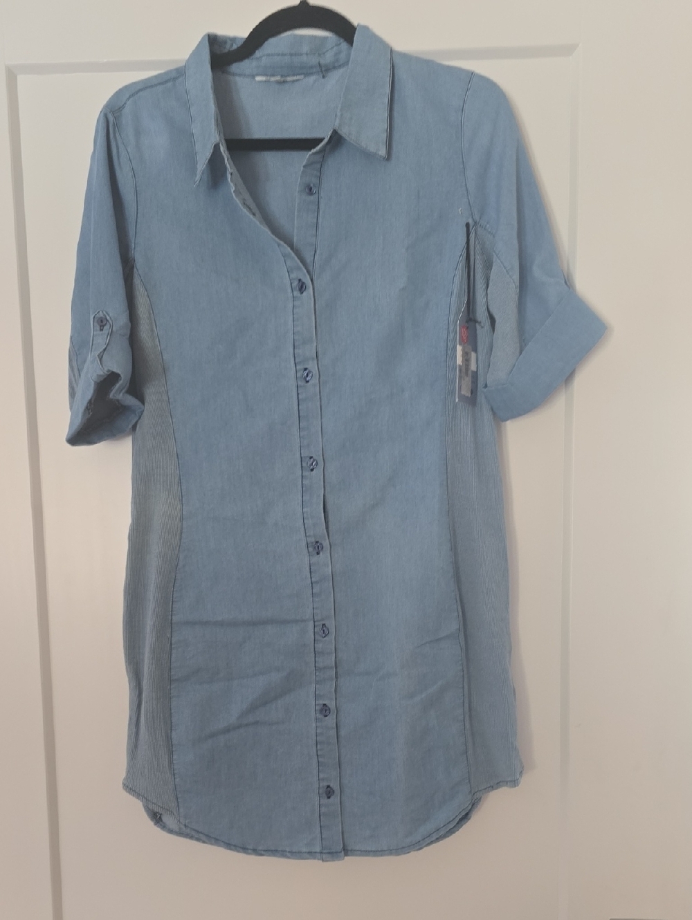 Ci Sono Light Blue Button-Front Dress Shirt